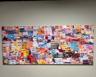 Cityscape High Gloss Metal Art