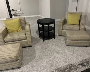 Arhaus Swivel Chair Set