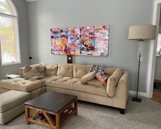 Cityscape Metal Art 7' x 3'