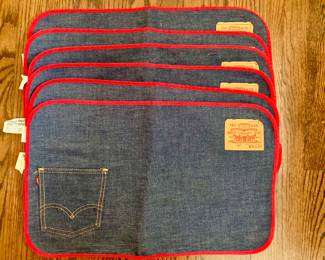 Vintage Now Designs Levi’s 501 placemats 