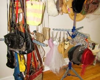 Many handbags & hats