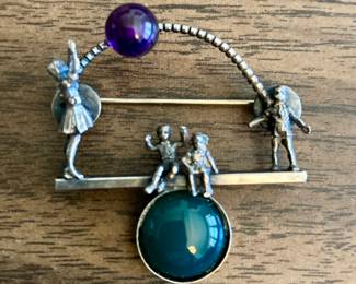 Mary Ann Spavins Owen sterling brooch