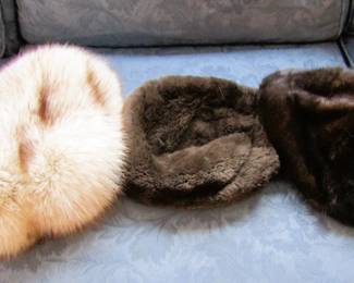 Vintage fur hats