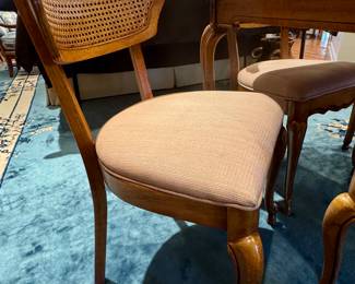Beautiful Card Table with 4 cane back chairs
