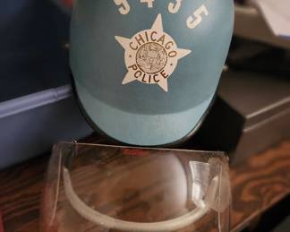 Chicago police helmet, late 1950's, into 1960's
