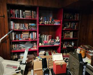 books, many more upstairs