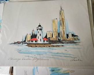 Chicago artist, Chicago Harbor lighthouse