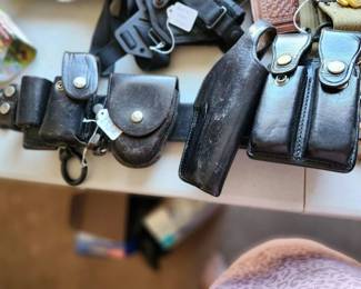 police holster, belt
