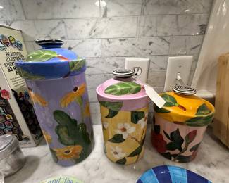 Droll Designs Set of Three Canisters