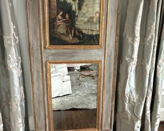 Antique Trumeau Mirror