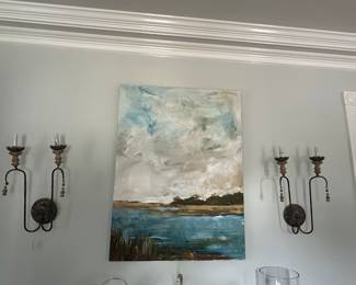 Original Art - Cami Hutchinson. Pair of Sconces
