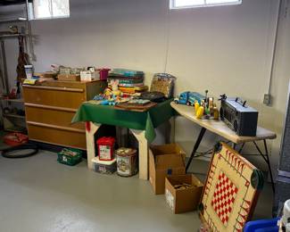 toys and solid wood chest of drawers. 