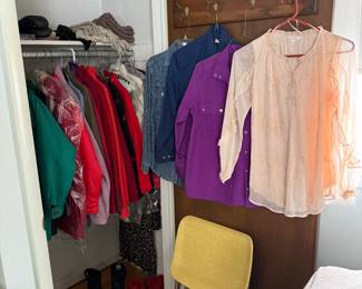 Ladies clothing including some vintage and several items new with tags. 