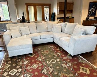 White sectional couch $500