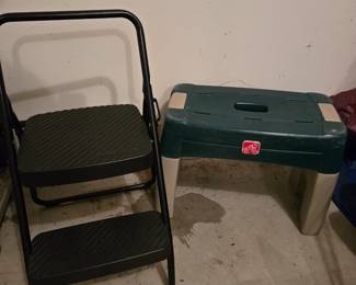 Step stool and garden seat
