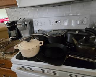 Calphalon pots & pans, Keurigs