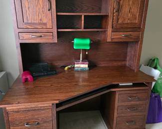 Wood desk with hutch - bargain priced!