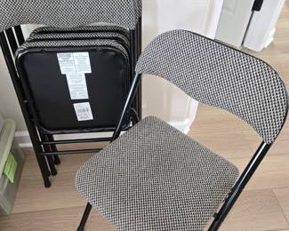 Padded folding chairs