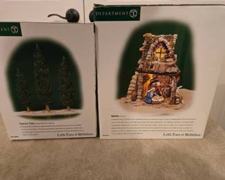 Dept. 56 Nativity & trees
