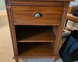 Wood nightstand