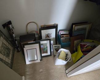 Small pieces of framed art