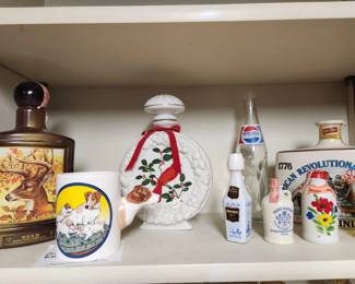 Collection of Jim Beam Bottles and Others