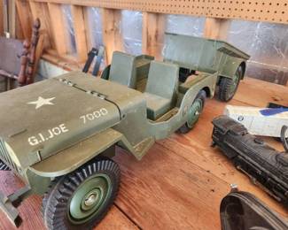 Vintage G.I. Joe Jeep and Trailer