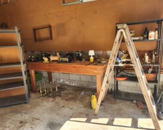Workbench and Shelving Units