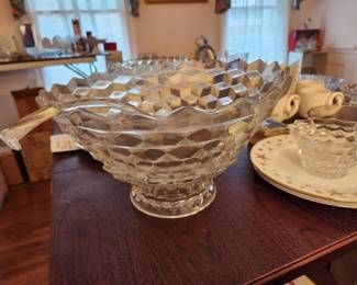 Fostoria Punch Bowl Set