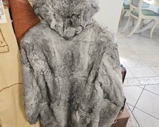 Mens rabbit coat