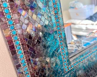 Turquoise to purple
