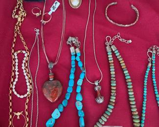 Carnelian, 10kt gold class rings etc..