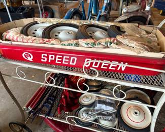 . . . vintage -- new-in-box Speed Queen red wagon