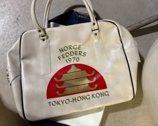 . . . this Pan Am vintage bag advertises an Asian trip