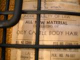 Oily Cattle Body Hair label - the material on the Herman Miller Chairs
