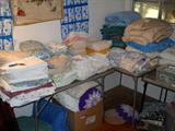 Blankets, sheets, vintage pillow cases and more!