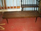 1970's wood bench