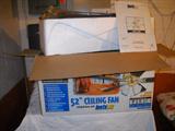 New ceiling fan in the box