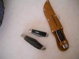 Bowie knife and pocket knives
