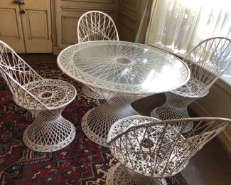MCM, Mid Century Modern Russell Woodward Spun Fiberglass Patio Set