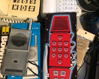 Lafayette Vintage Walkie Talkies; 70s Merlin phone