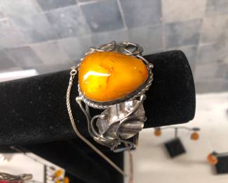Baltic Sterling and Amber Jewelry