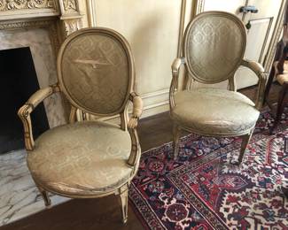 Louis XVI arm chairs
