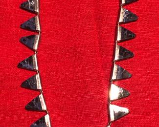 Sterling and lapis necklace