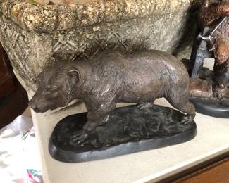 Cast Bear Statue