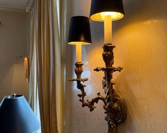 Gilt Bronze Louis XIV Style Lamp Wall Sconce