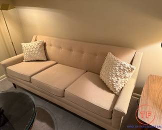 Late 1950's Mid-Century Modern Style of Edward Wormley for Dunbar Sculptural Sofa