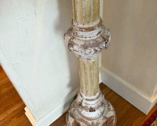 Antique Architectural Salvage Church Wood Column