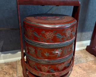 Chinese Wedding Basket - Tiered Shanxi Box