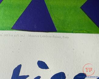 Matisse "The Cut-Outs" 1977 National Gallery of Art Framed Exhibition Poster